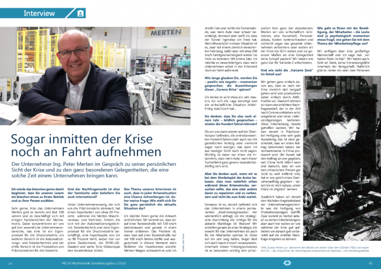 Interview_Mega Mechatronik Zeitung_Seite_1