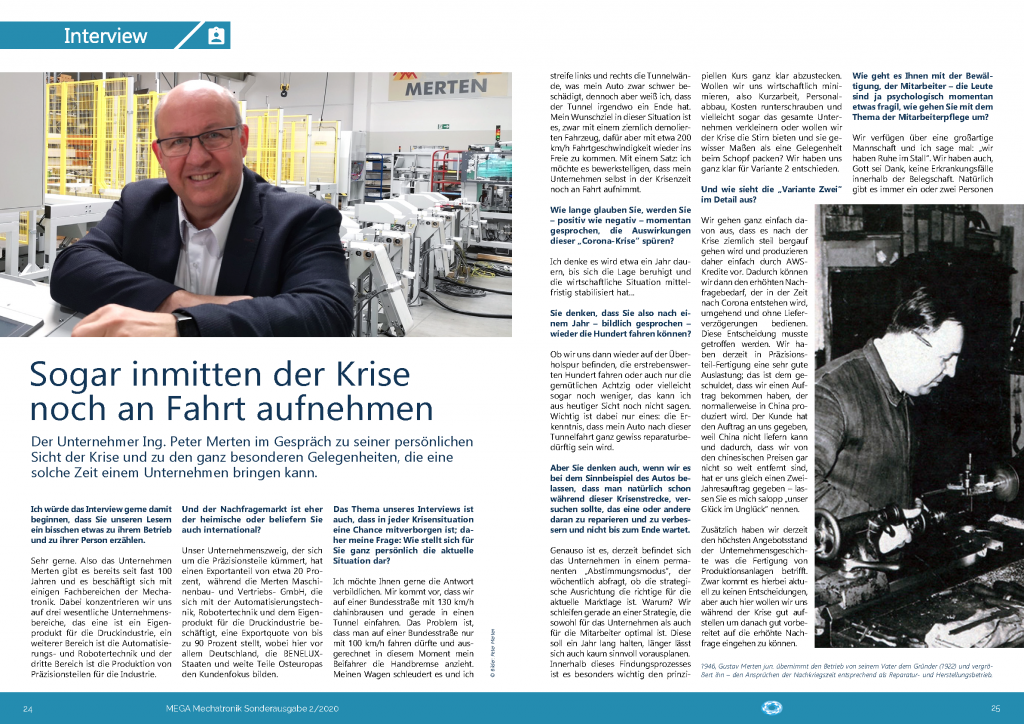 Interview_Mega Mechatronik Zeitung_Seite_1